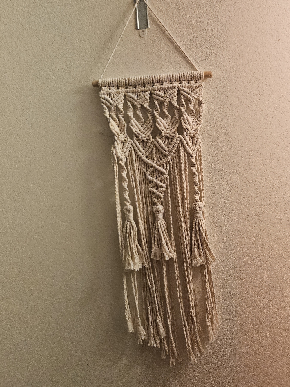 Cream Macramé Wall Hanging